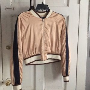 Forever 21 cropped Bomber Jacket